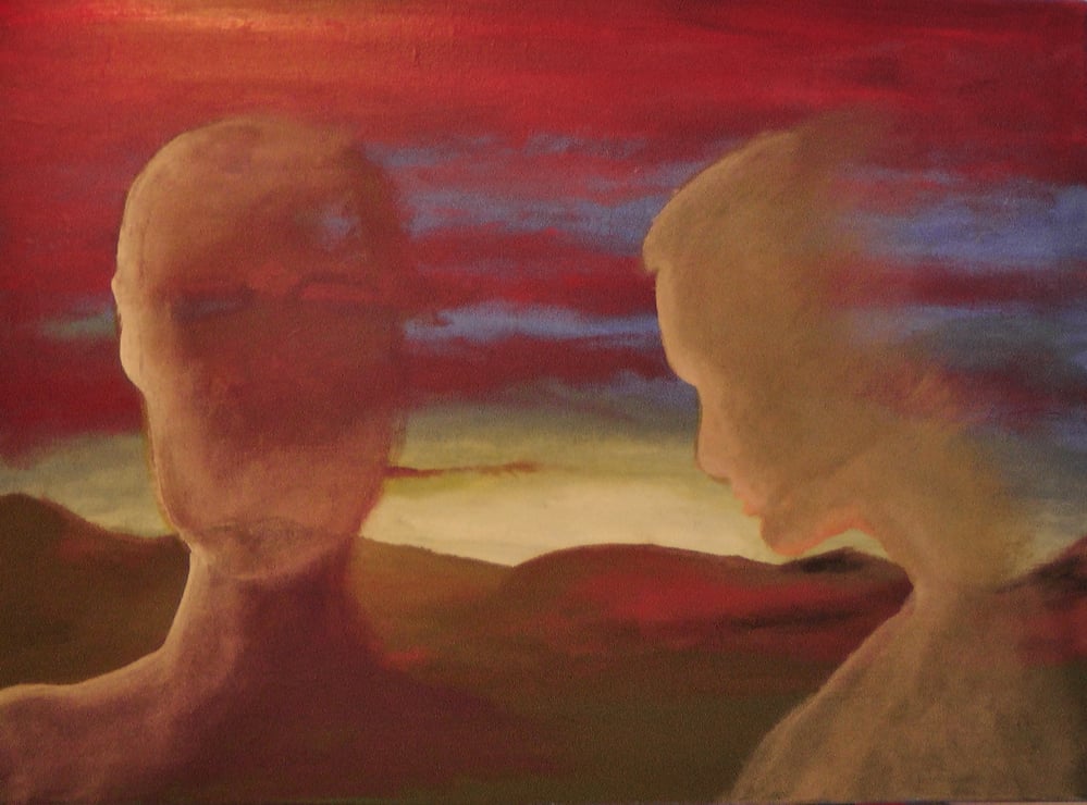 Acryl auf Leinwand, ca. 115 × 75 cm