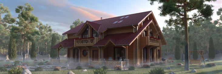 holzhaus visualisierung
