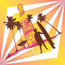 Endless Pattern für Aloha Lemonade Werbeartikel