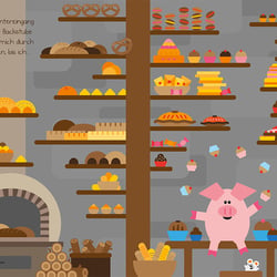 Anneliese in der Bäckerei