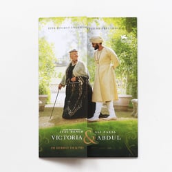 Klappflyer mit Stanze für den Film „Victoria & Abdul“