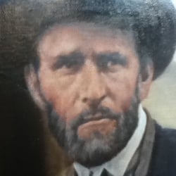 General Grant, detail of painted head.
