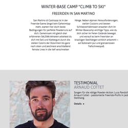 Salewa – Website (getvertical-Kampagne)