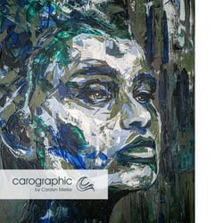 Popart Urbanart portraits painting – Porträt Malerei Kunst von Carolyn Mielke