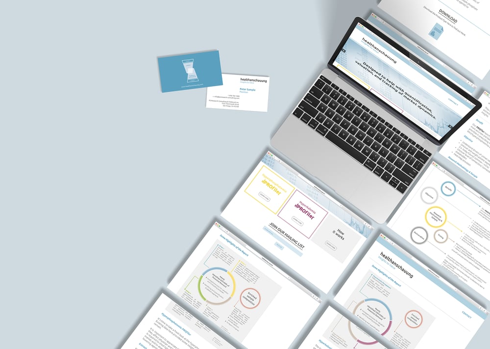 Microsite und Visitenkarte