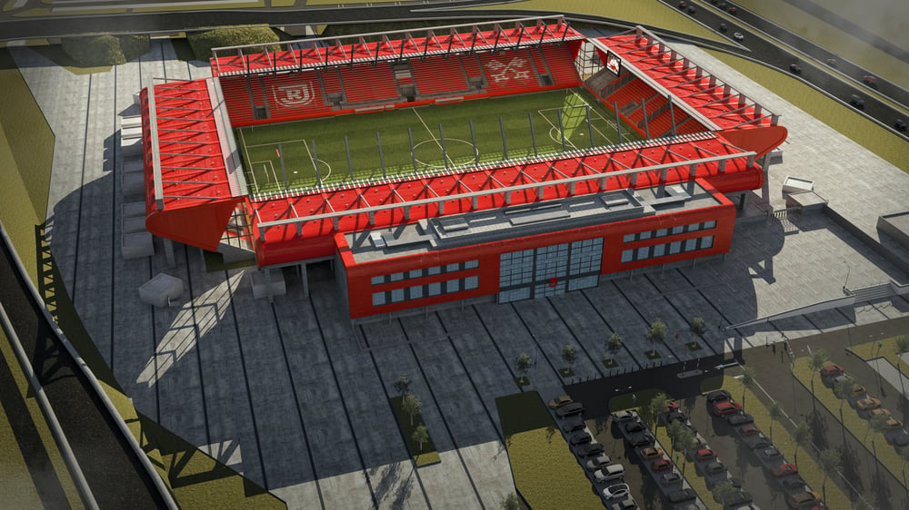 Jahn Regensburg Stadium 3D Architekturvisualisierung