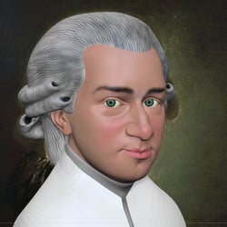 WIP Mozart Portrait nach Barbara Krafft  (1764–1825)
