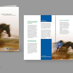 Salesfolder für einen Finanzdienstleister