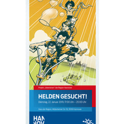 Key-Visual-Illustration „Väterlotsen“ als Flyer-Titelmotiv