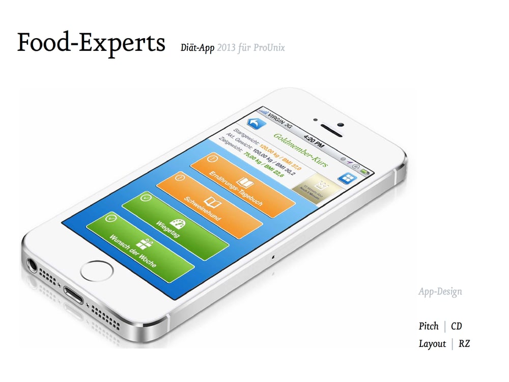Diät-App für Foodexperts