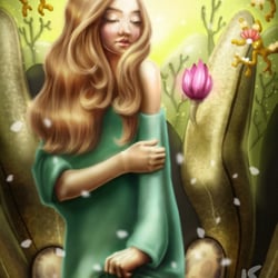 Flower and wind
