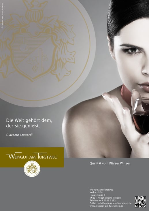 Entwicklung von Werbemaßnahmen und Designleistungen für das Weingut am Fürstweg