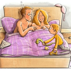 Editorial-Illustration, Pixelgrafik, Cartoon-Stil
