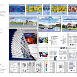 Anzeigen, Plakate, Verkaufsliteratur, Geschäftsberichte (inkl. Tabellensatz)