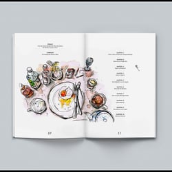 Buchillustration / Frühstück – Inhaltsbereich