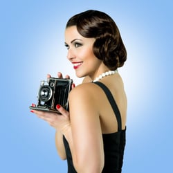 fotoshooting retro glamour woman