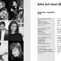 Kulturprogramm Stadt Bietigheim-Bissingen, Inhaltsübersicht (A5)