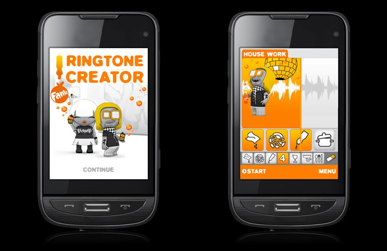 Fanta „Ringtone Creator“ – Interfacedesign