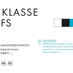 Auswahl klarer CI Elemente