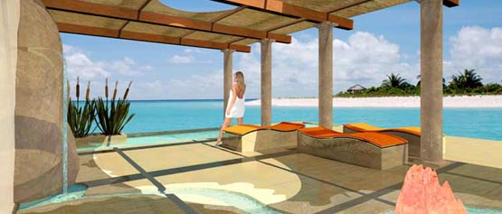 3D Visualisierung – Spa Aussenbereich 1