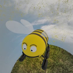 3D Cartoon Biene