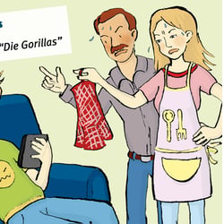 Illustration für Flyer Improtheater