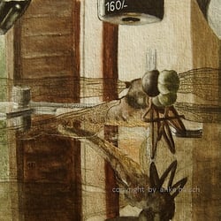Libelle, Aquarell auf Papier