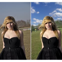 Before and after // editing melina moeller