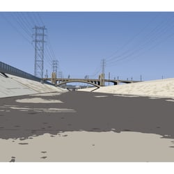 LA-River, digitale Illustration
