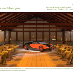 3D – Eventarchitektur – Pyramide Mainz Skylounge 3