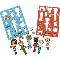Magnetic dress-up doll