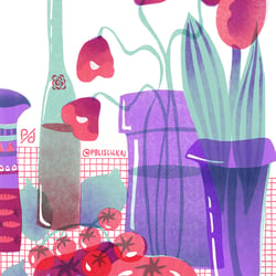 week 71 – fresh flowers and tomatoes