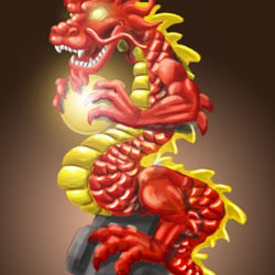 Chinesischer Drache – Konzept für eine Statue in dem Computerspiel Anno 1701