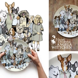 Tellerdesign „Hundesommer“