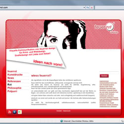 feuerrot Design, Umsetzung Website an Hand CI, CMS WordPress