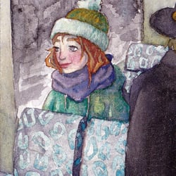 on the bus