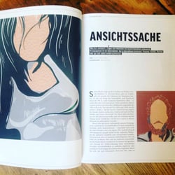 Magazinillustration Kater Demos