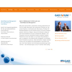 DVD-Produktion der Veranstaltung GAD FORUM 2009 der GAD eG, Münster