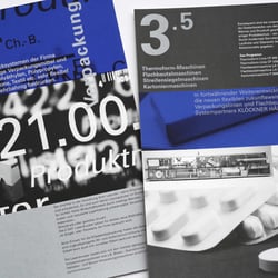Design Produkt-Broschüren technische Prozesse