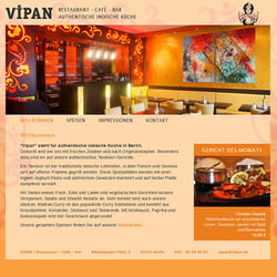 Website: Vipan – indisches Restaurant