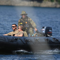Fallschirmspringerübung am Edersee 28. Juni 2018