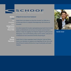Screendesign für das Pressebüro Schoof in Düsseldorf