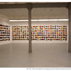 Nominierung zum Bremer Förderpreis für Bildende Kunst 2006 _ Installation mit 300 UNITY Bildern (1997 – 2005)
