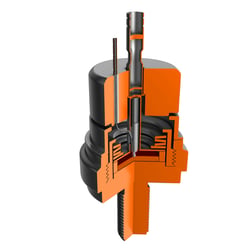Querschnitt eines Tyristors