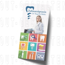 Zahnarzt Flyer erstellen | Layout gestalten
