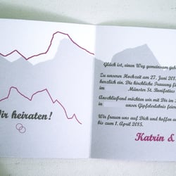 Einladungskarte BERG | Innenseiten
