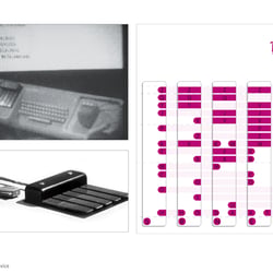 hintergrundwissen. chord.key.set::Akkordiontastatur von D. Engelbart. 5 Tasten decken das deutsche Alphabet ab
