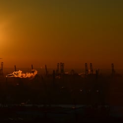 Hamburg Sonnenuntergang