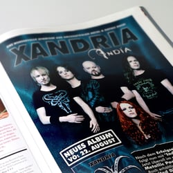Anzeigengestaltung „Xandria“ (Drakkar Rec.)
