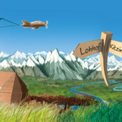 Reka Messewand Illustration